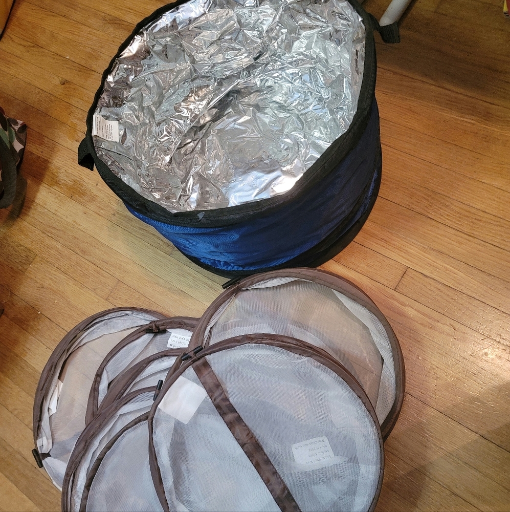 9 PIECE OUTDOOR COVER SET- 1 INSULATED & 8 MESH- GREAT SET